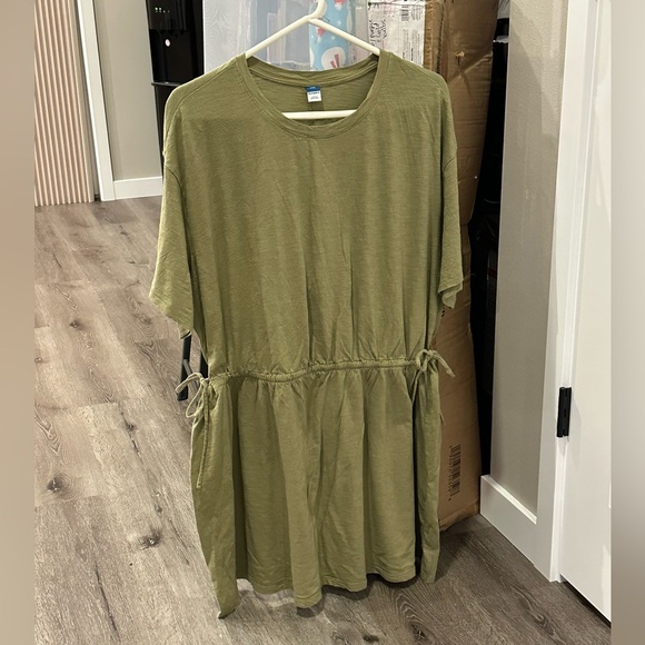 Old Navy Women’s plus-size Olive Green Short-sleeve Mini T-Shirt Dress❤️❤️XXL - Picture 6 of 9